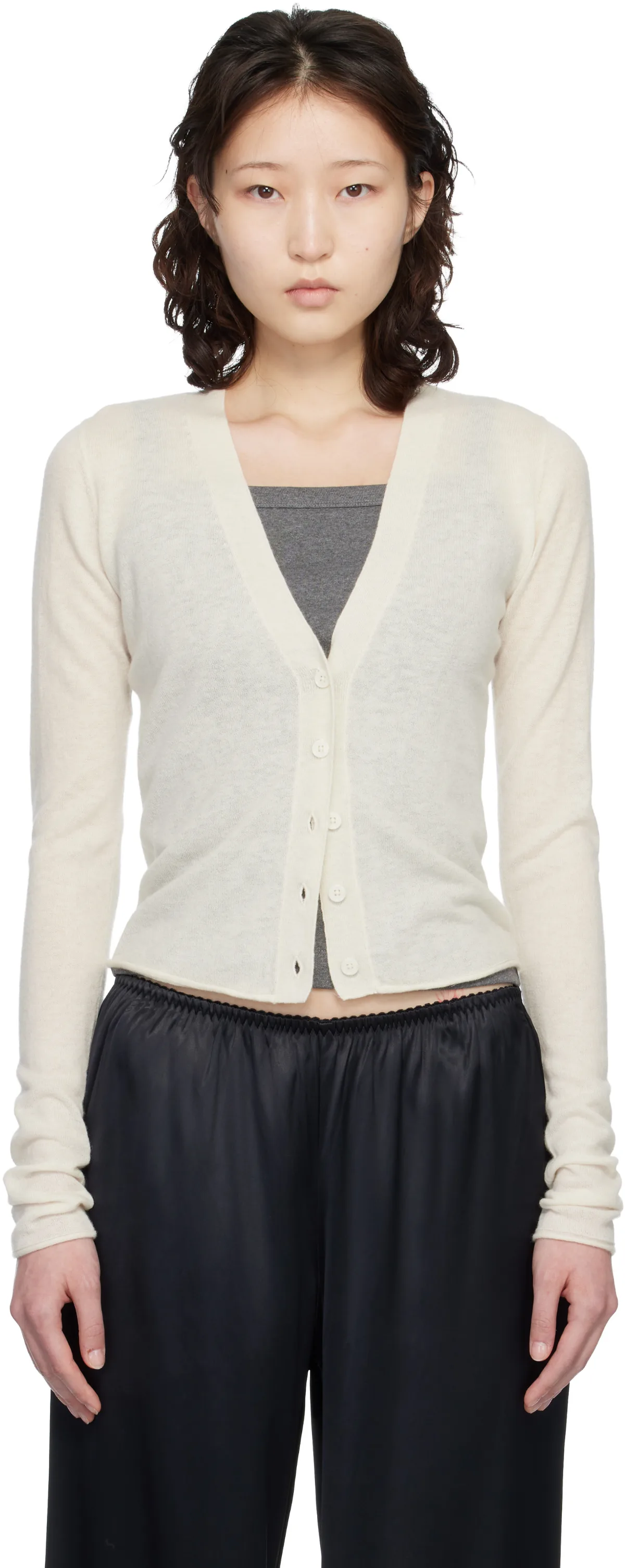 Off-White Featherweight Cashmere Cardigan