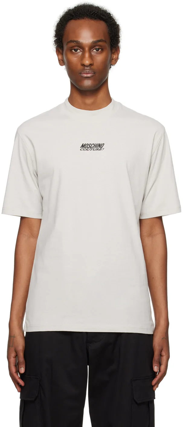 Gray Embroidered T-Shirt