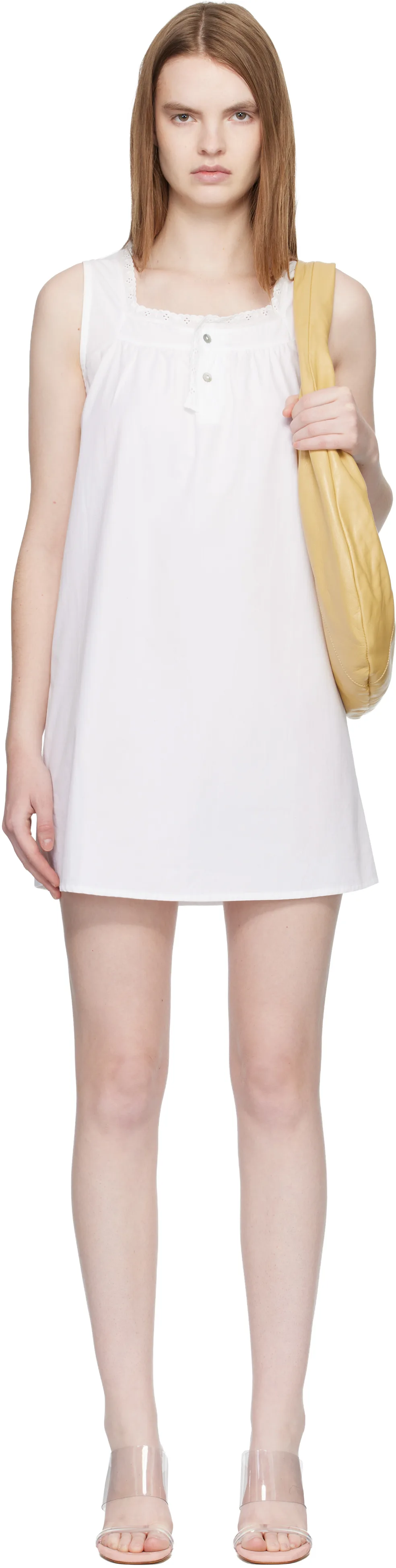 White Broderie Minidress by Fruity Booty