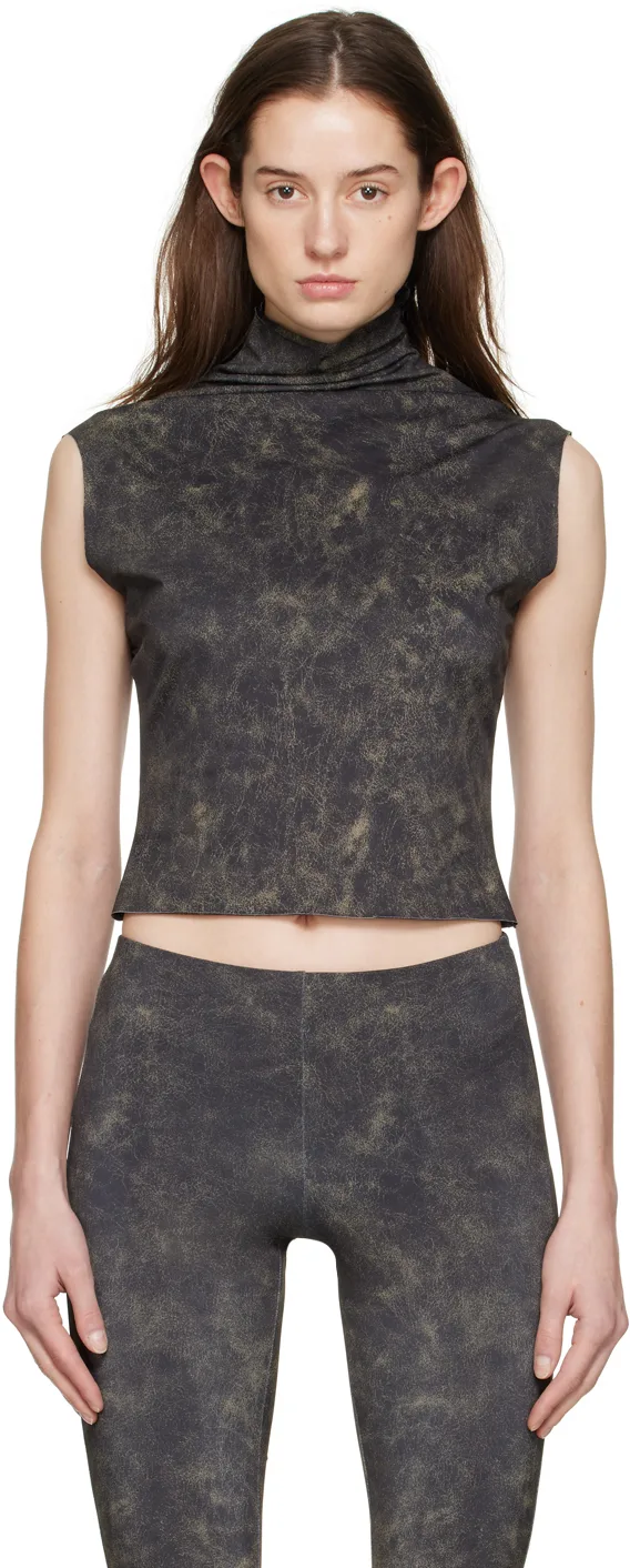 Black Luna Tank Top by 16Arlington