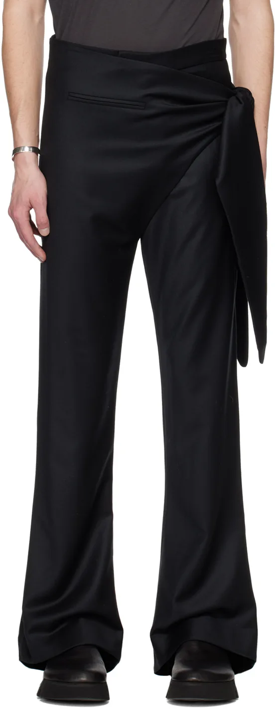 Black Wrap Trousers