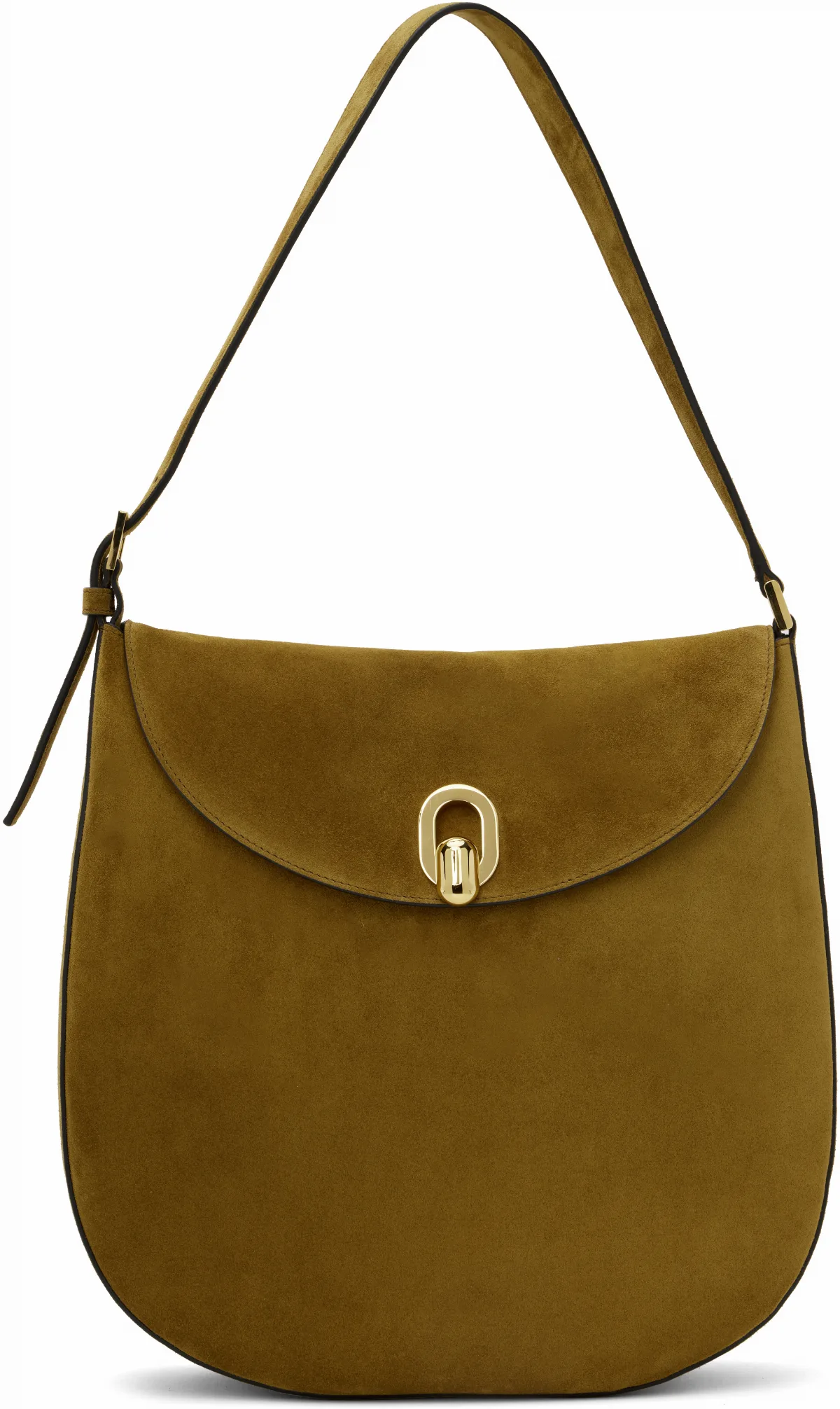 Brown Large Tondo Hobo Bag by Savette