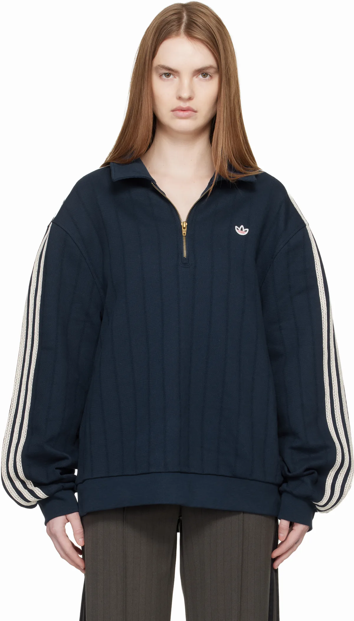 Navy CLOT Edition Quarter Zip Jacket