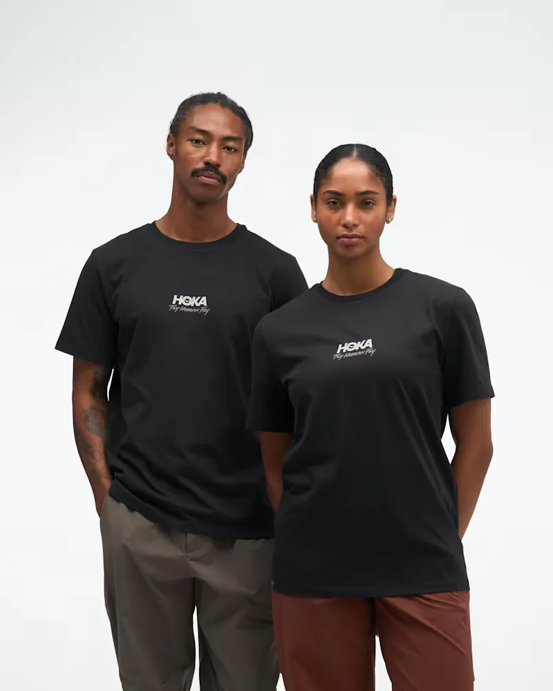 Mosaic Logo CTN SS Tee Shirt by HOKA