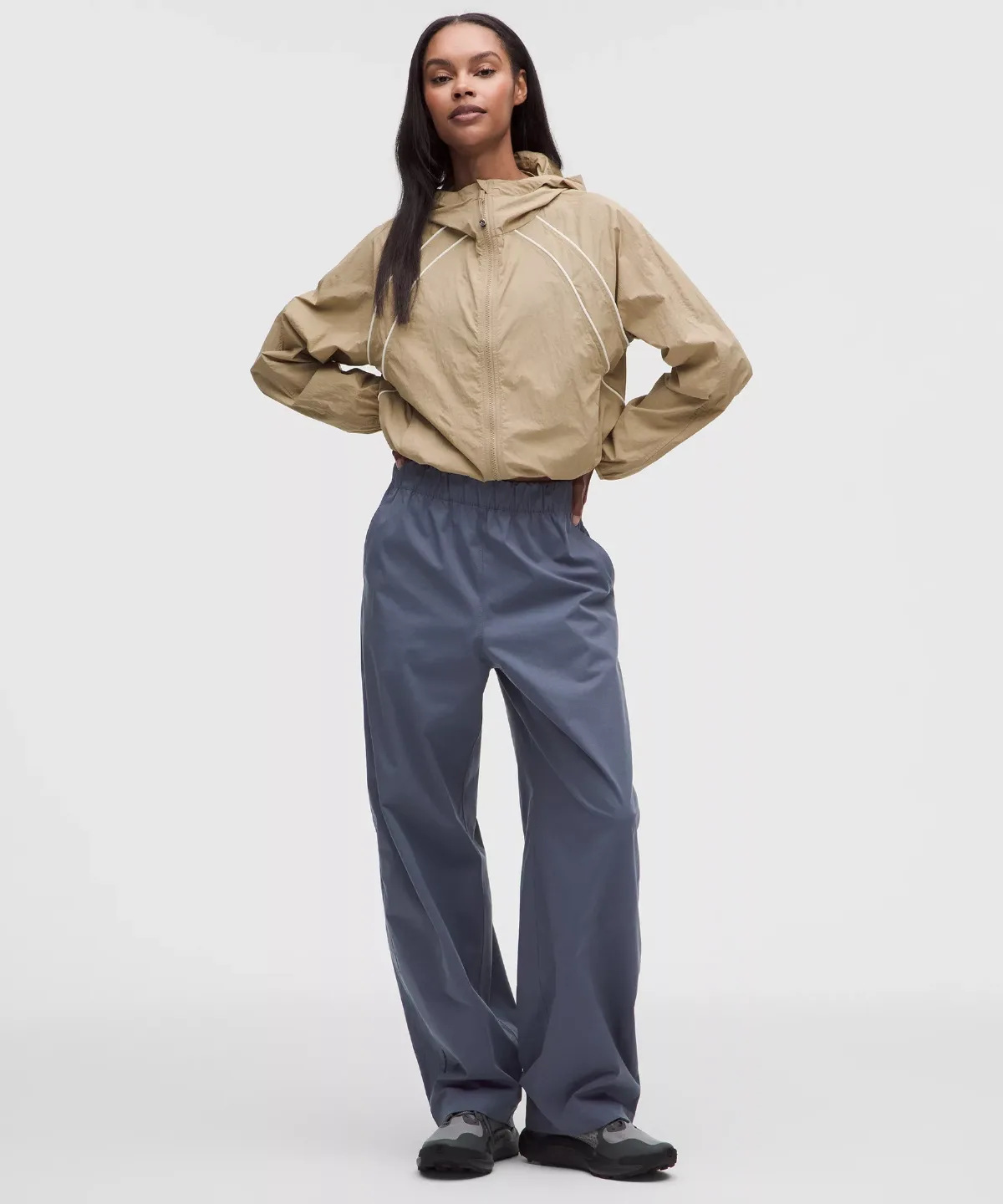 Woven Mid-Rise Barrel-Leg Pant by lululemon