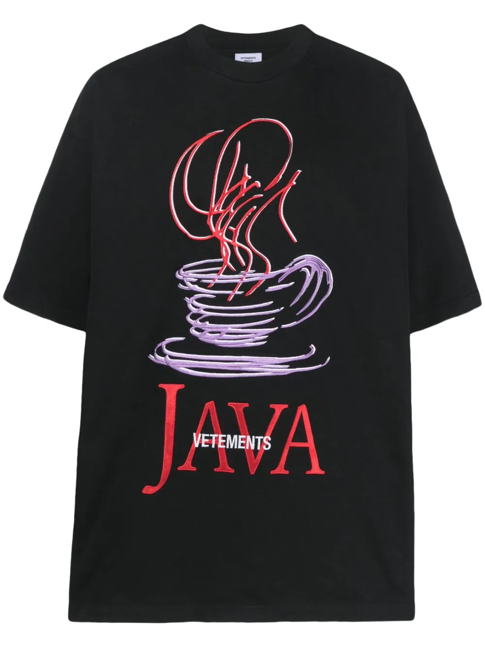 Java Logo-Embroidered T-Shirt by VETEMENTS