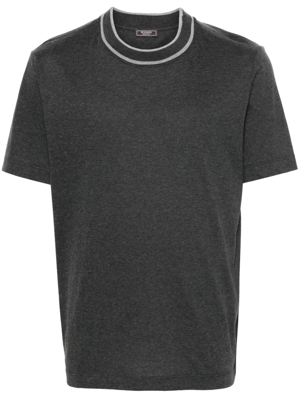 Contrasting-Collar T-Shirt by Peserico