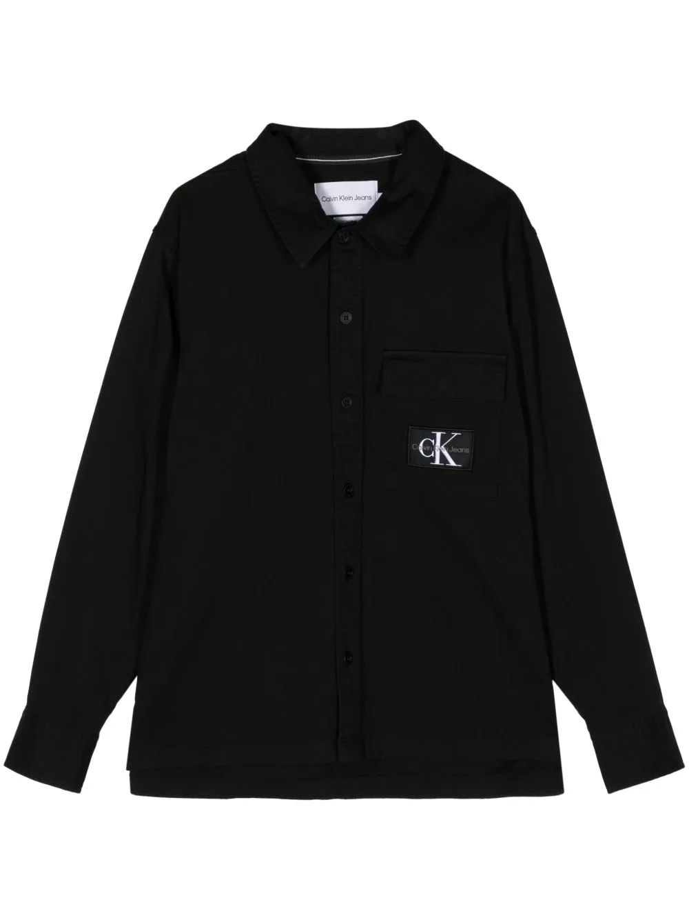 Utility Logo-Print Buttoned Shirt by Calvin Klein