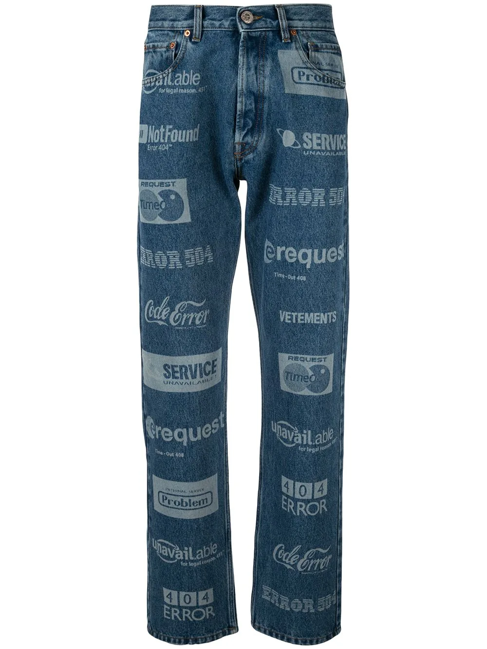 Fully Branded Jeans by VETEMENTS