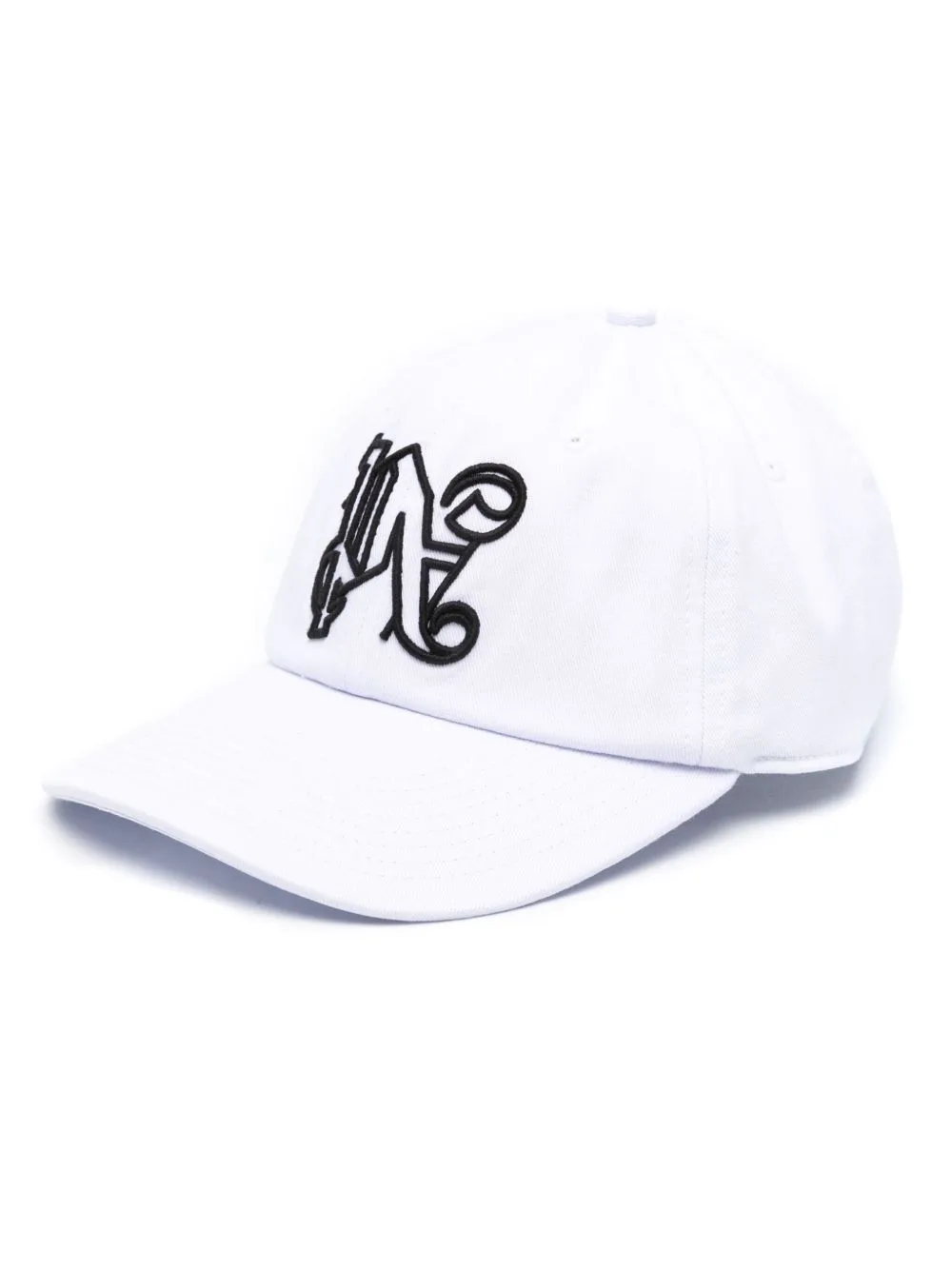 Monogram Embroidered Baseball Cap by Palm Angels