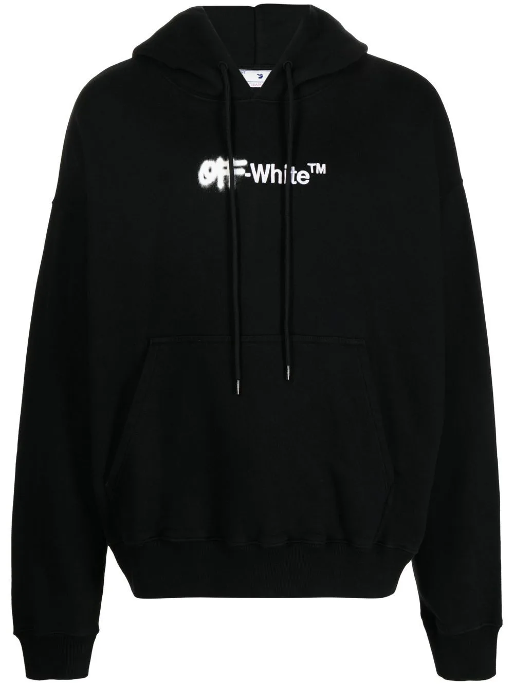 Spray Helvetica Logo-Embroidered Hoodie