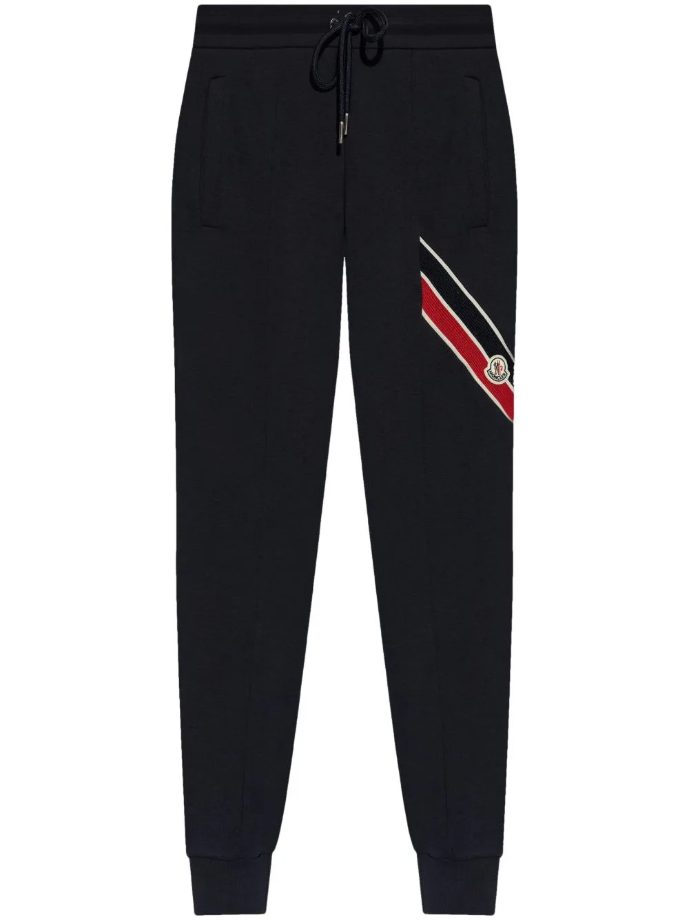 Side Logo Patch Jogging Trousers by Moncler