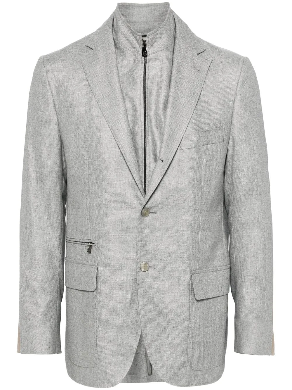 Layered Mélange-Effect Blazer by Corneliani