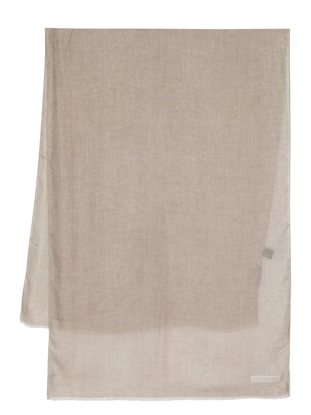 Logo-Print Rectangle-Shape Scarf by Corneliani