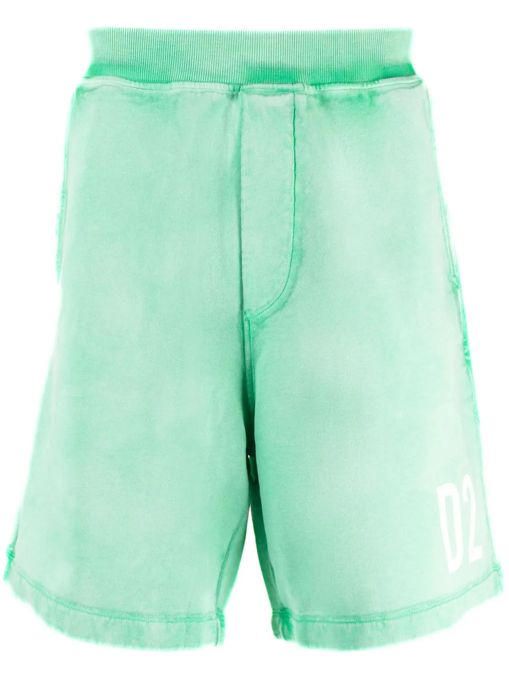 Logo-Print Cotton Track Shorts by DSQUARED2