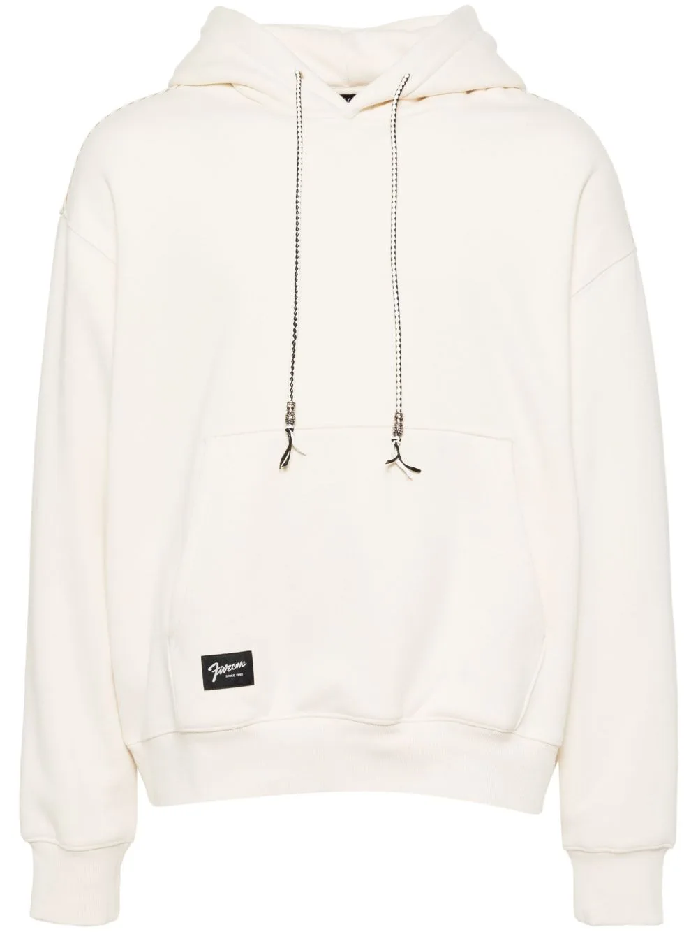 Leather Trim Hoodie by FIVE CM