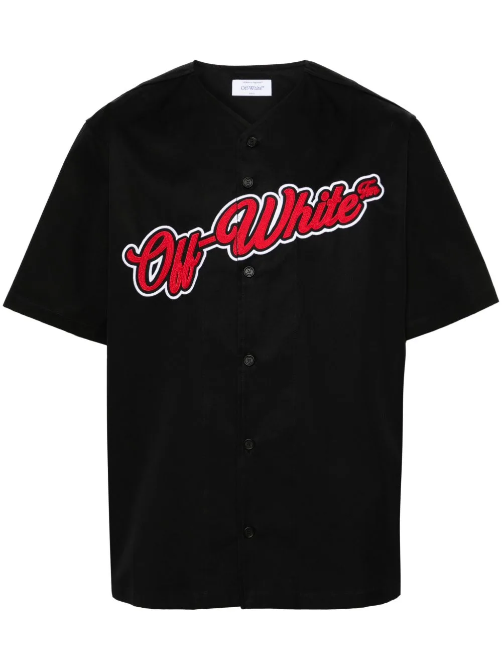 Logo-Embroidered Cotton Shirt by Off-White