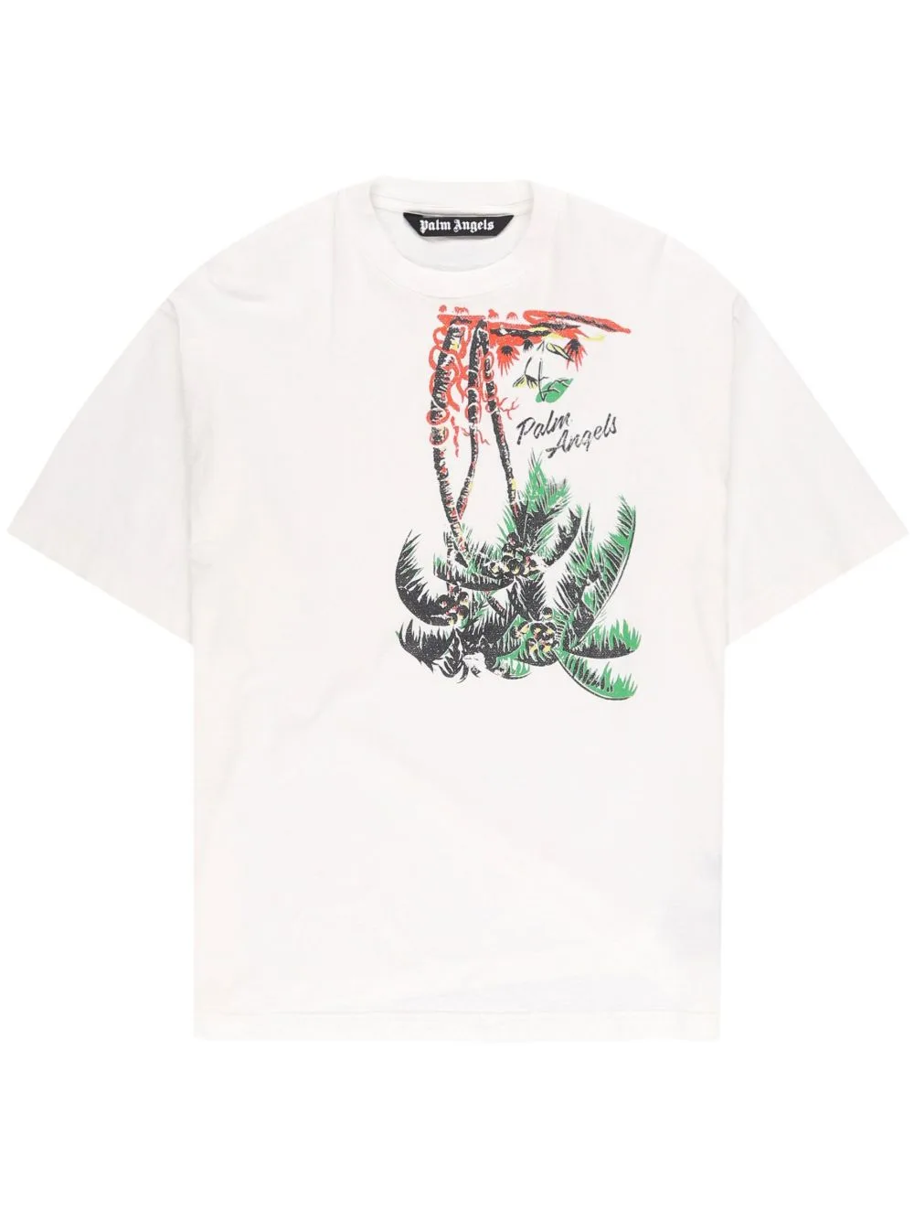 Upside Down Palm-Print T-Shirt by Palm Angels
