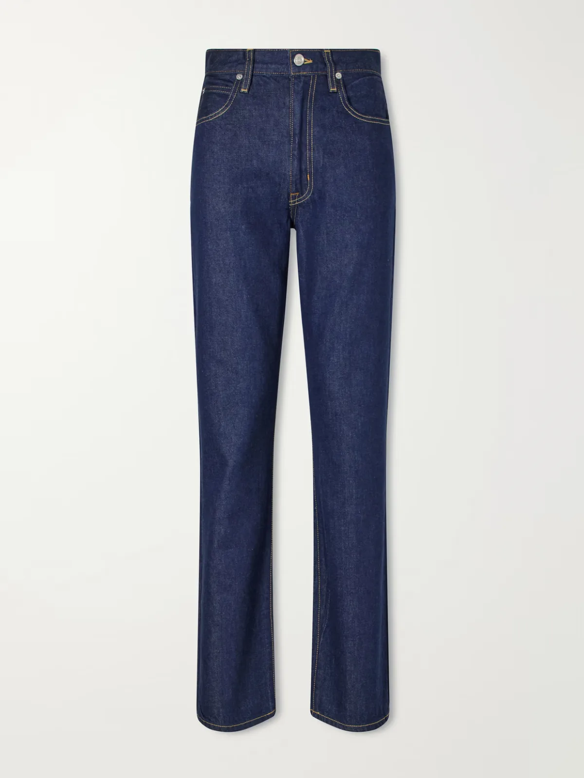 London High-Rise Straight-Leg Jeans