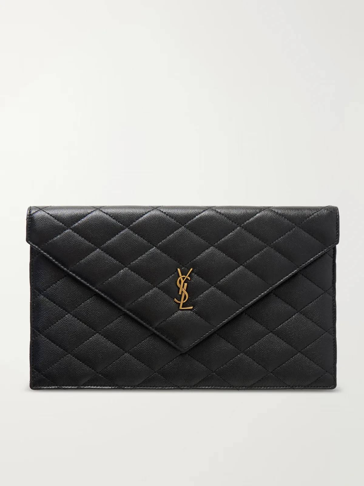 Grain De Sable Leather Clutch