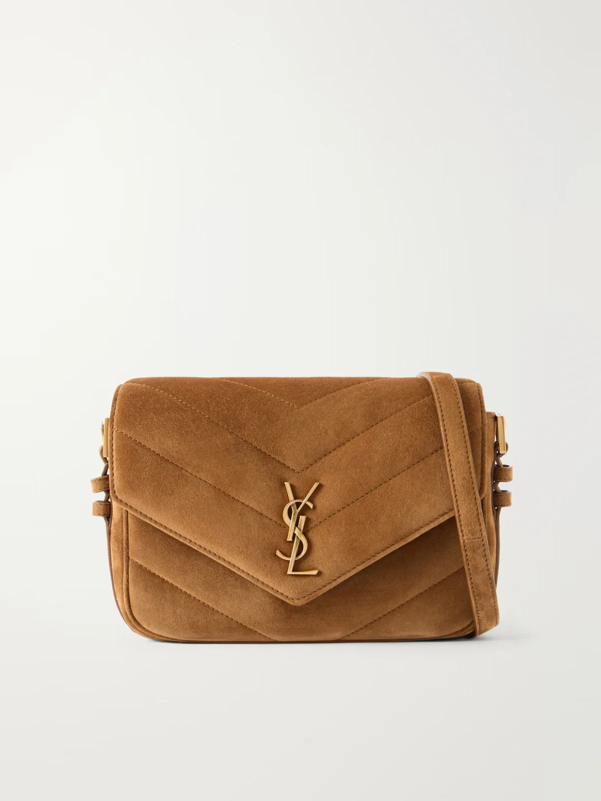 Loulou Cassandre Suede Shoulder Bag by SAINT LAURENT