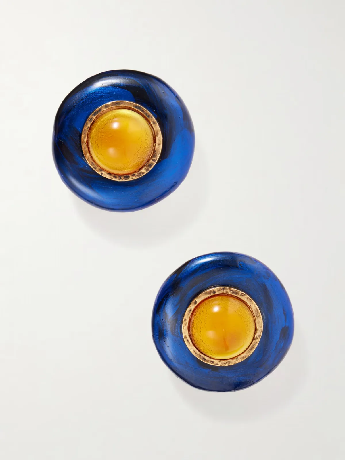 Gold-Tone Resin Earrings by SAINT LAURENT