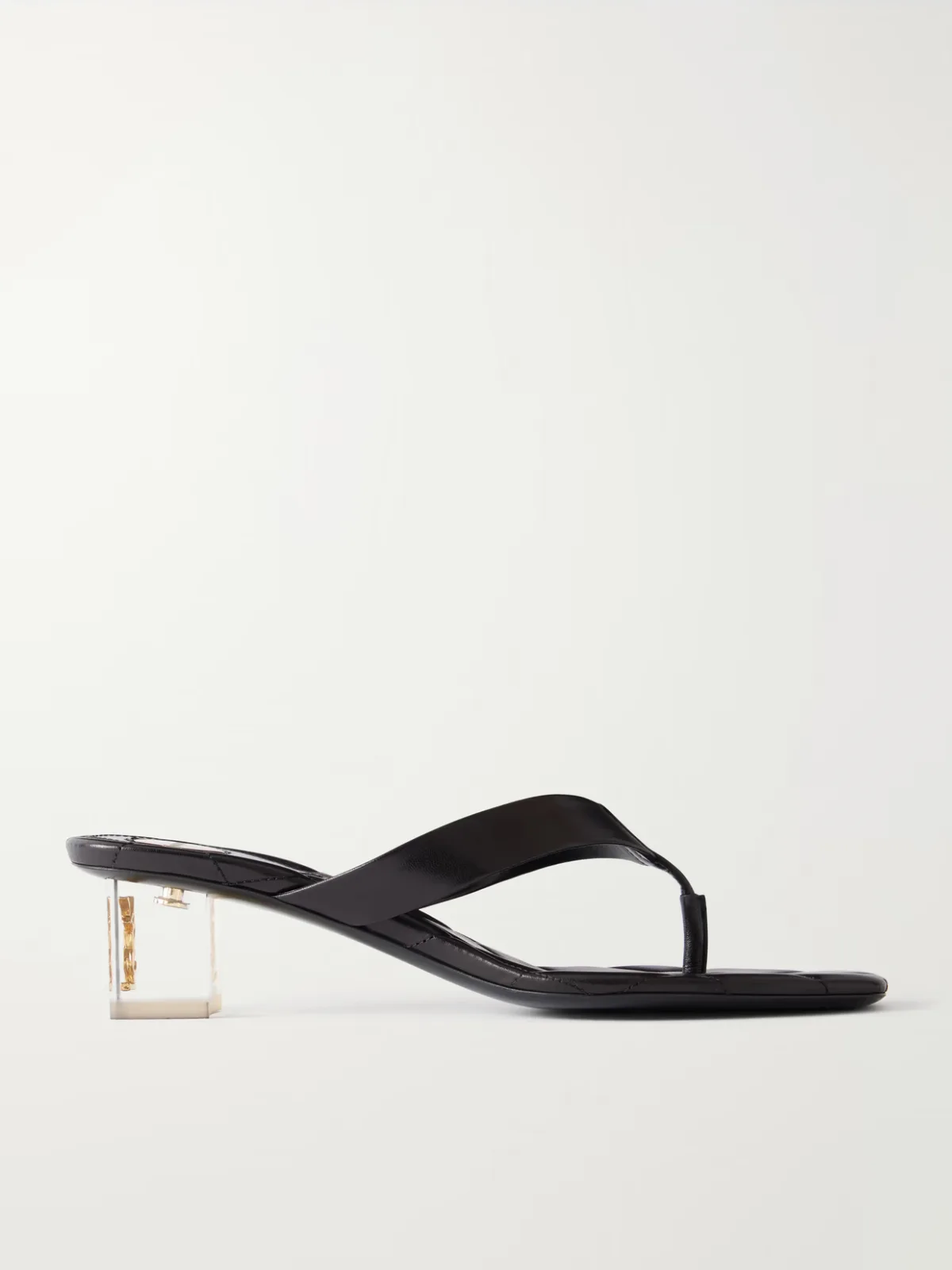 Sip 45 Leather Thong Mules by SAINT LAURENT