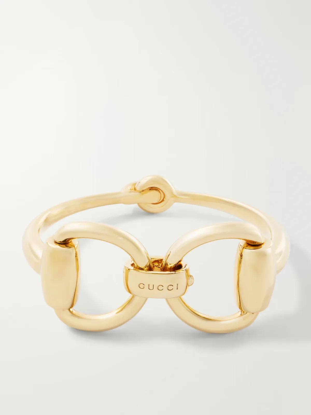 Horsebit Gold-Tone Bangle by Gucci