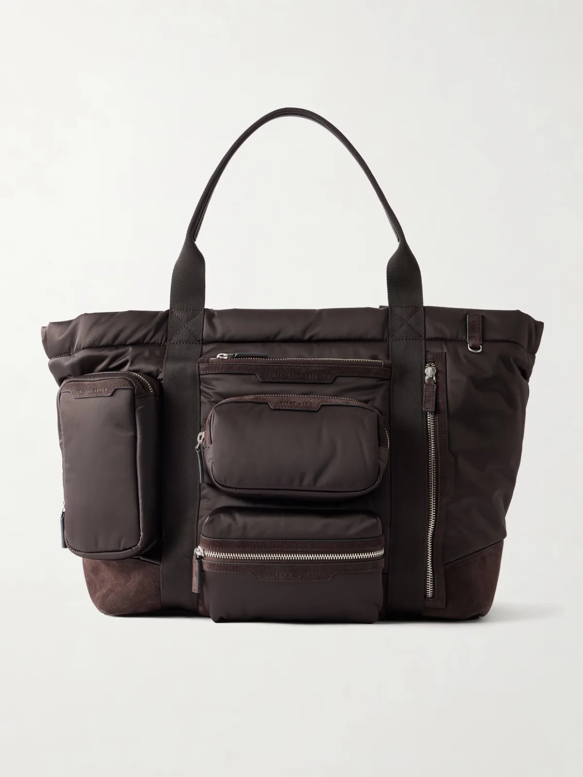 Travel Leather-Trimmed Shell Weekend Bag by Anya Hindmarch