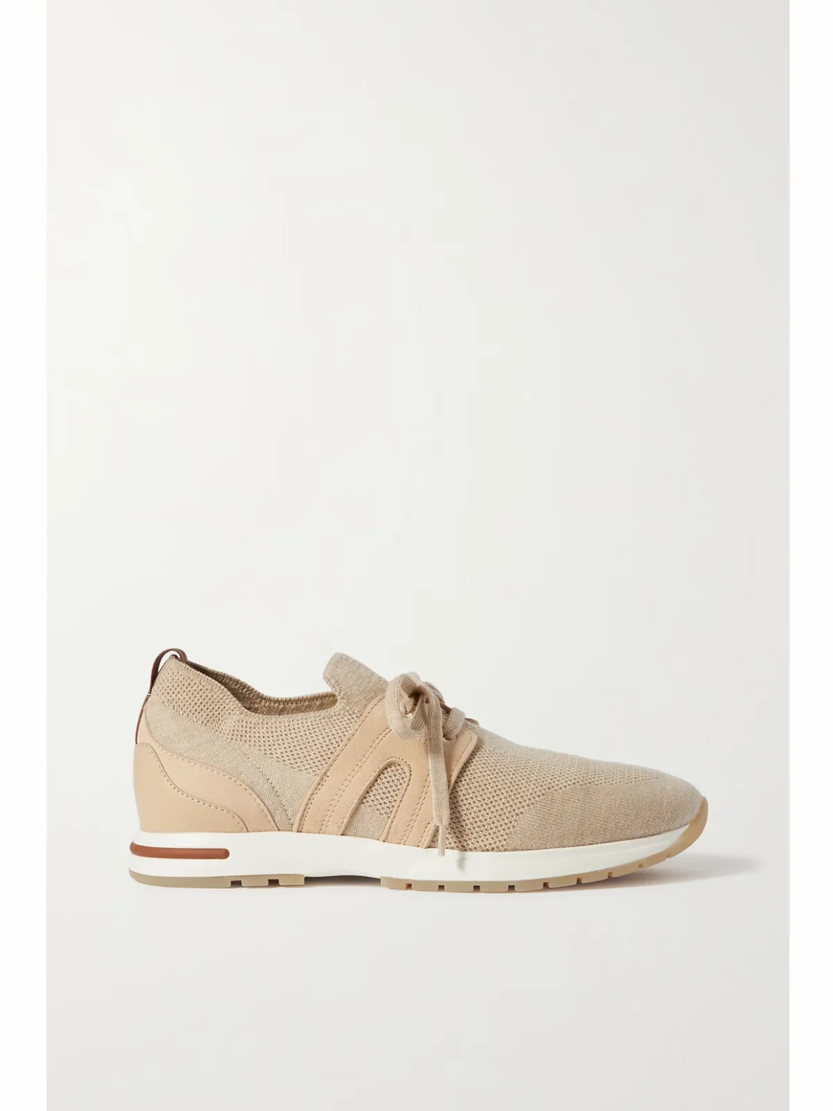 Flexy Lady Wool, Leather and Suede Sneakers by Loro Piana