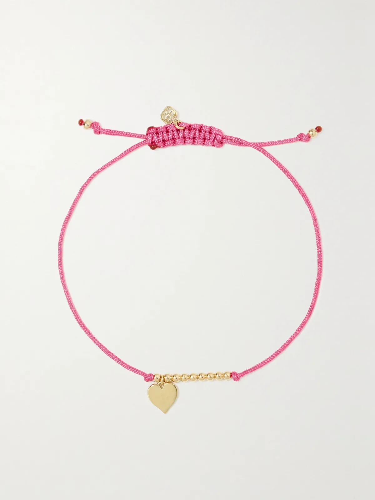 Pure Heart 14-Karat Gold Cord Bracelet