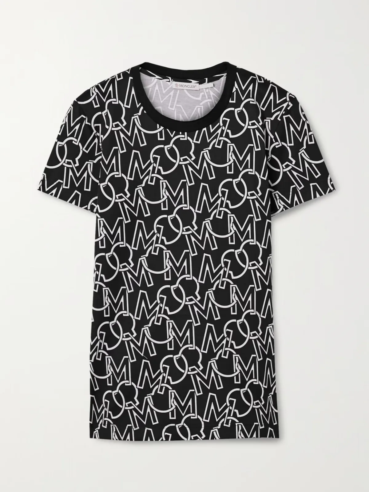 Printed Cotton-Jersey T-Shirt by Moncler