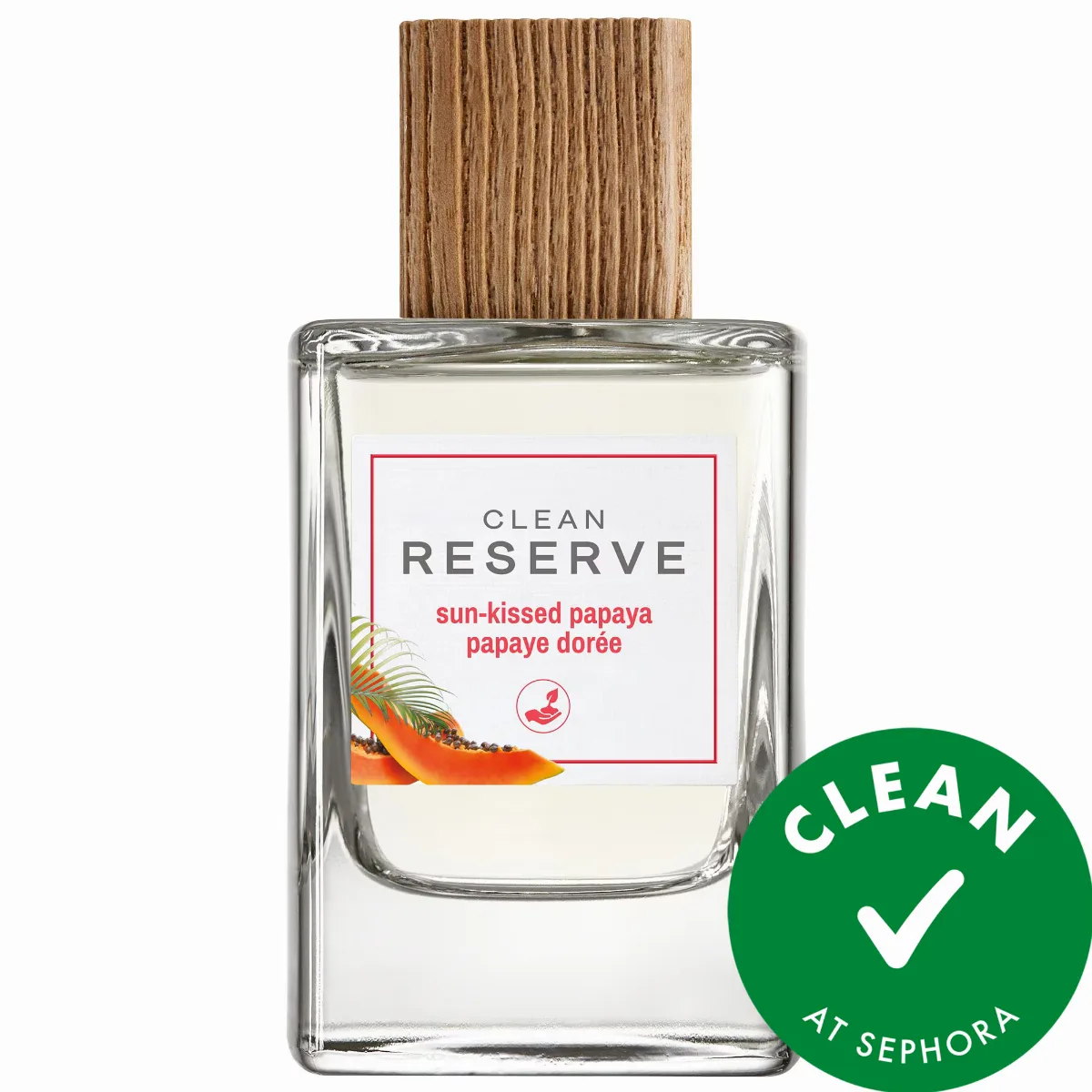Sun-Kissed Papaya Eau De Parfum with Sandalwood 3.4oz/100ml by CLEAN RESERVE