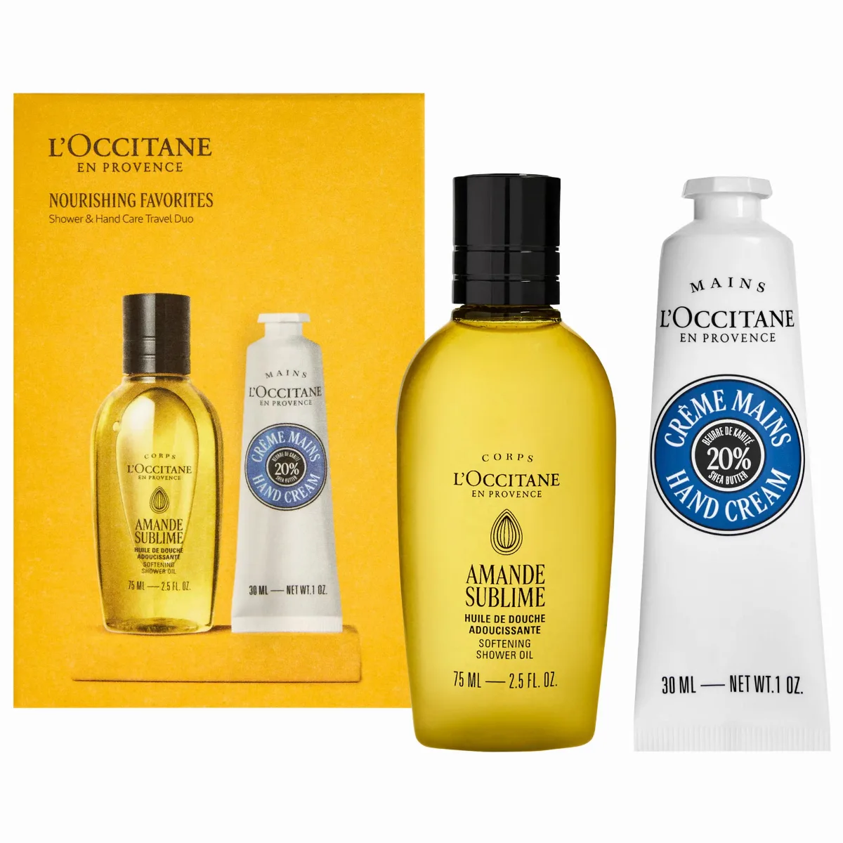 Hand and Body Care Nourishing Travel Favorites Set by L'Occitane