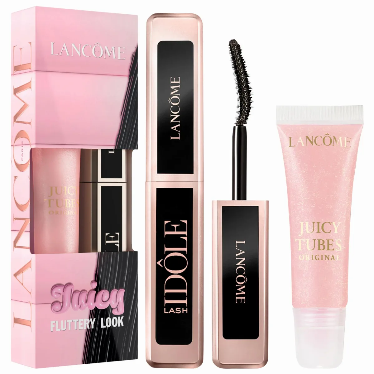 Mini Juicy Tubes Lip Gloss and Travel Size Lash Idôle Mascara Duo by Lancôme
