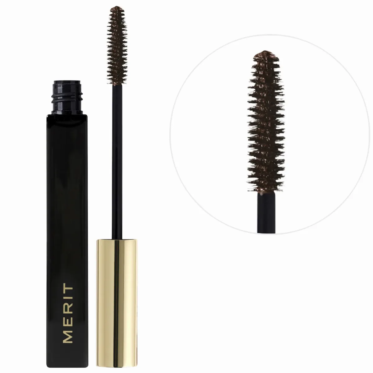 Clean Lash Lengthening Tubing Mascara Brown 0.24 oz/7 mL by MERIT