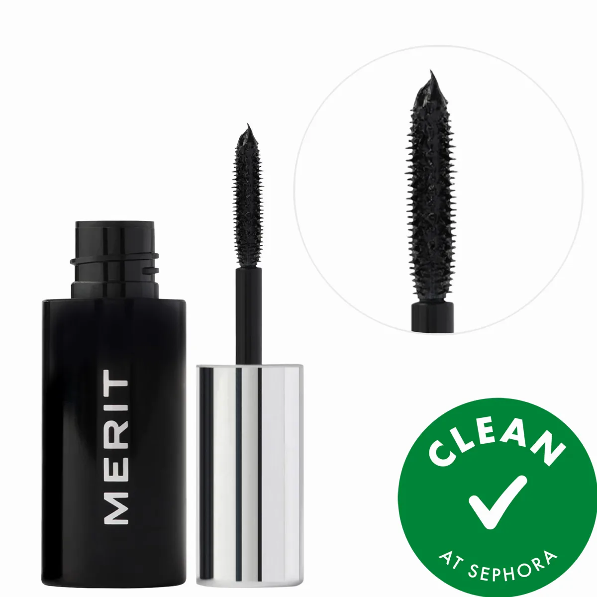 Mini Clean Volume Volumizing Tubing Mascara Black 0.10 oz/3.5 mL by MERIT