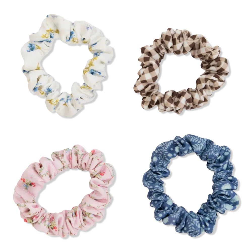 Wet Brush x Hill House Skinny Satin Scrunchies 4ct by Wet Brush