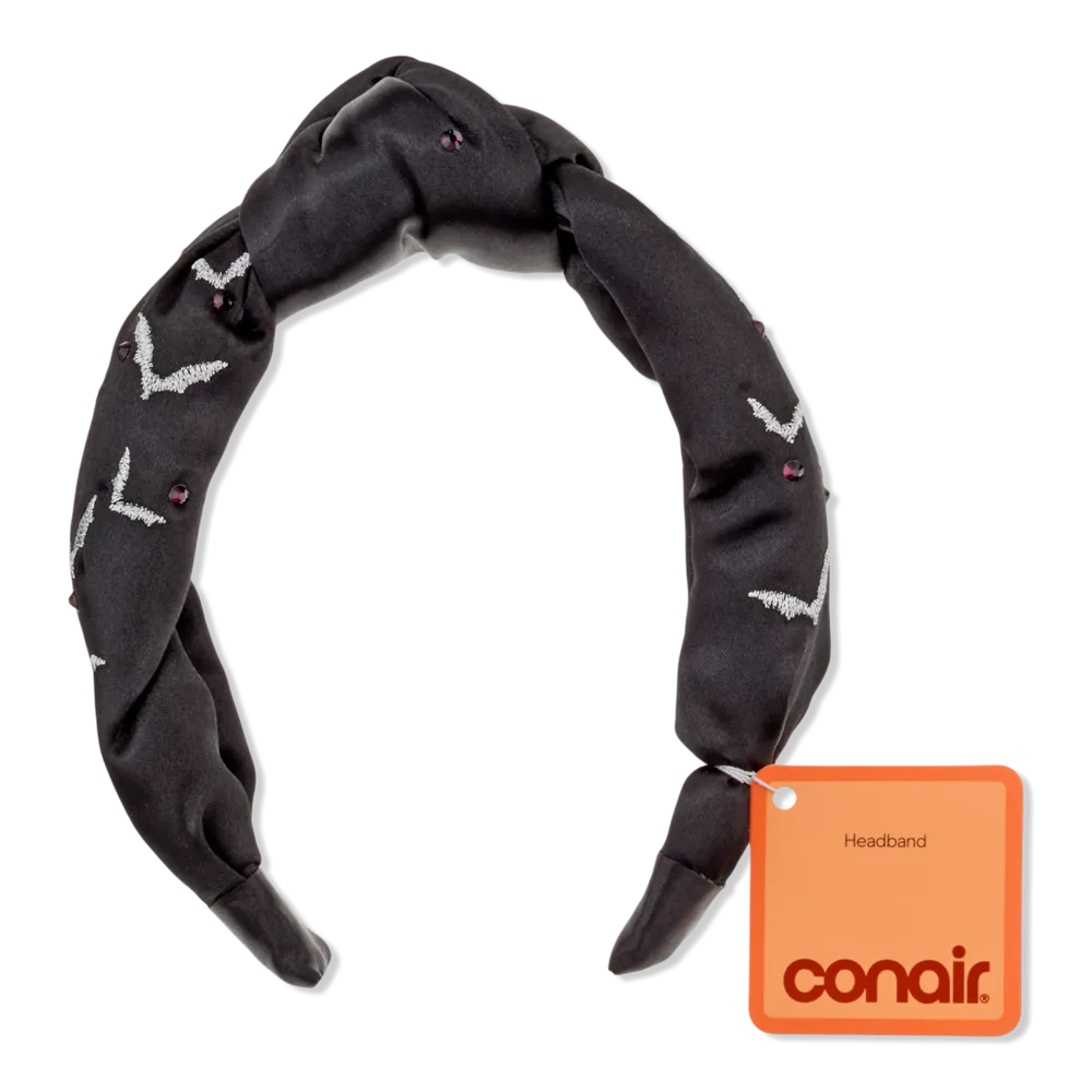 Halloween Bat Embroidered Headband by Conair Accessories