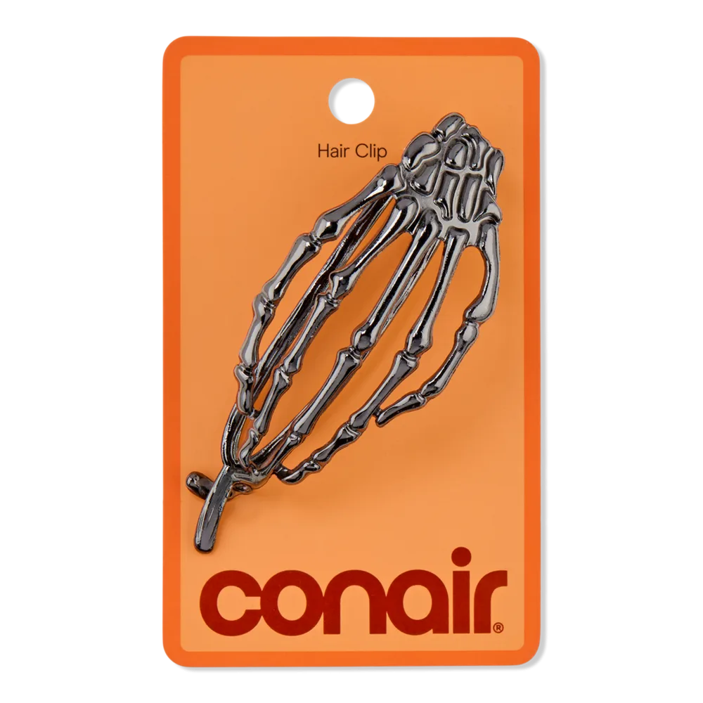 Halloween Black Skeleton Hand Metal Hair Clip by Conair Accessories