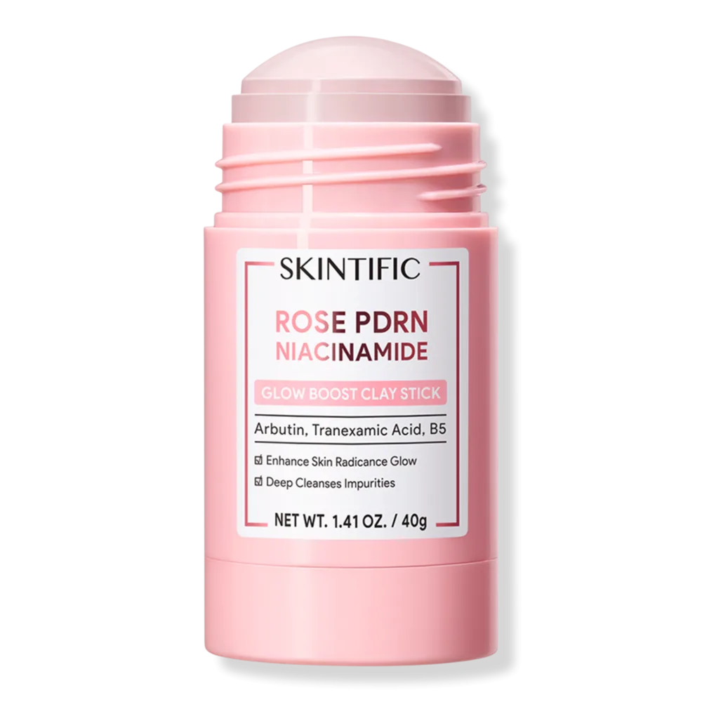 Rose PDRN Niacinamide Glow Boost Clay Stick by Skintific