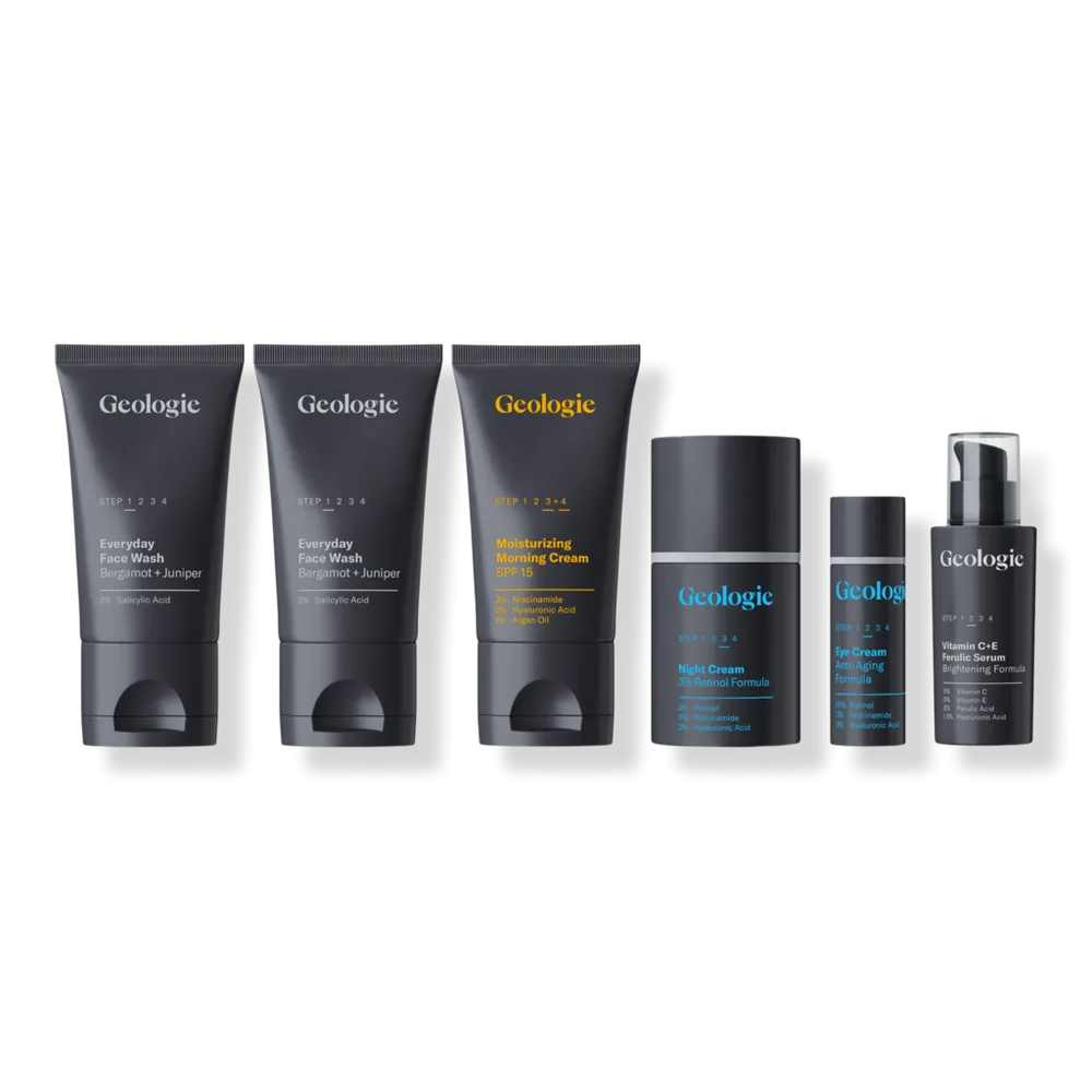 Anti Aging Skincare Routine Deluxe Set by Geologie