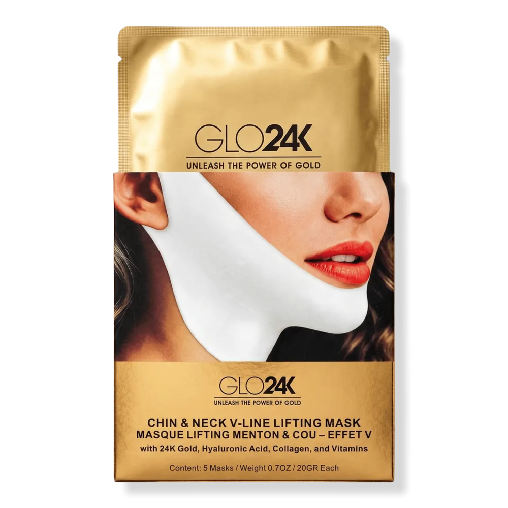 Chin & Neck V-Line Lifting Mask (5 Pack) by Glo24k