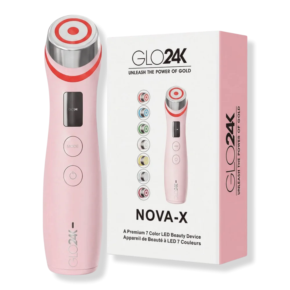 NOVA-X 7 Color LED Skincare Device with Intelligent Voice Guidance by Glo24k