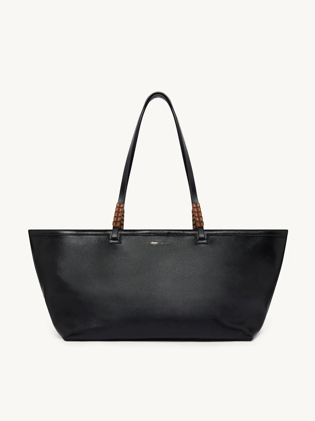 Cala 32 Tote Black / Cognac by Métier