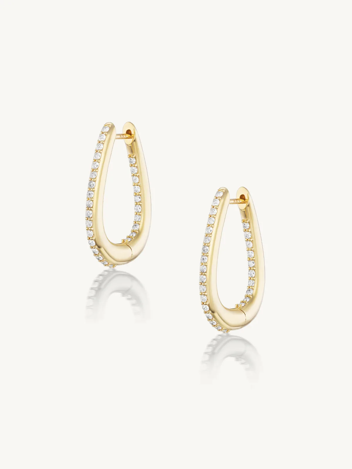 Pavé Buckle Earrings by Sheryl Lowe