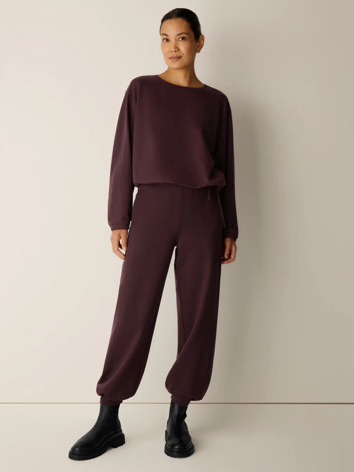 Lightweight Ponte Lantern Jogger Pant by EILEEN FISHER