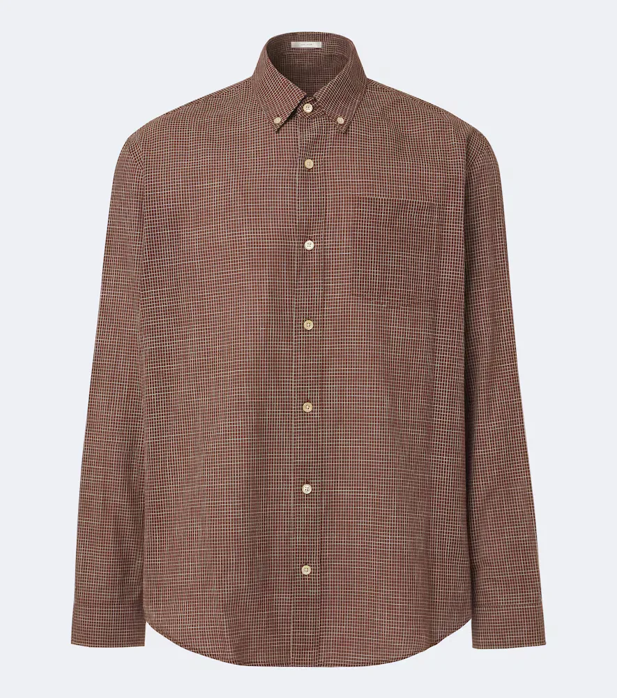 Pompeo Checked Cotton Flannel Shirt by The Row