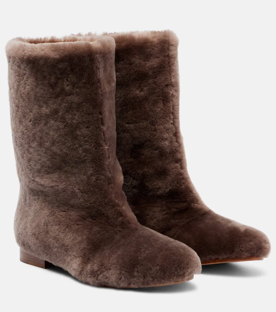 Tina Shearling Mid-Calf Boots