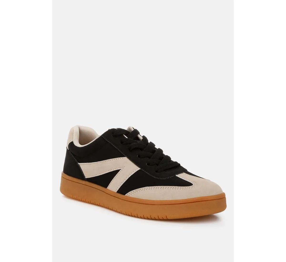 Zoomer Contrasting Patchwork Chunky Sneakers by London Rag